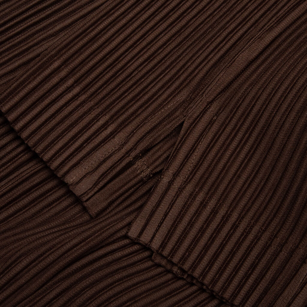 Tailored Pleats 1 Pants - Shadow Brown