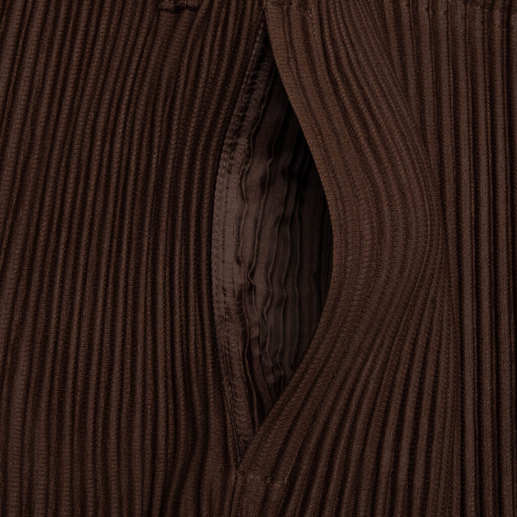 Tailored Pleats 1 Pants - Shadow Brown