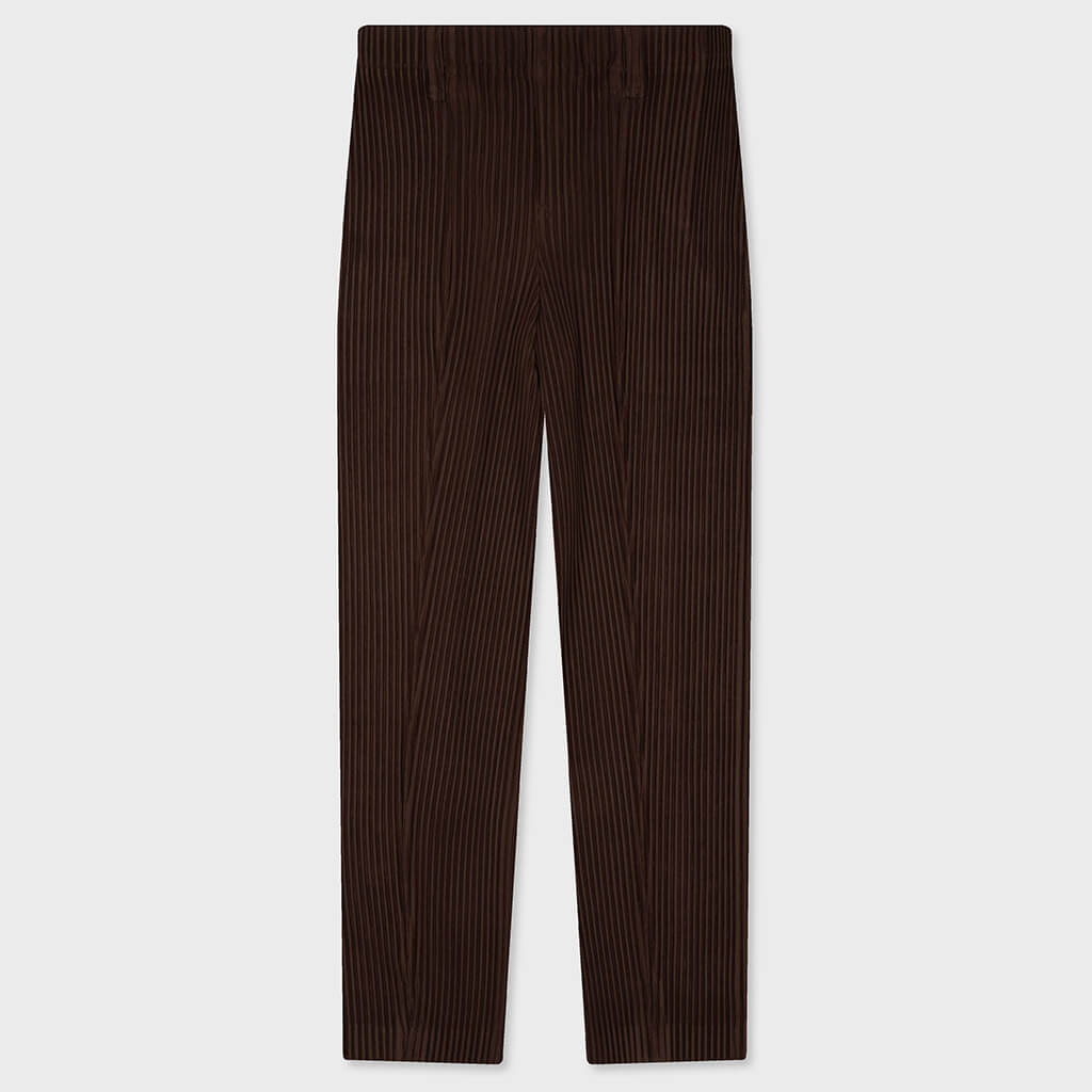 Tailored Pleats 1 Pants - Shadow Brown