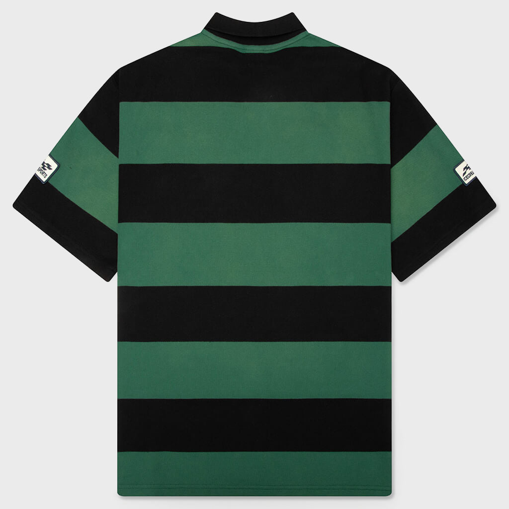 Tamarind S/S Polo - Black/Green