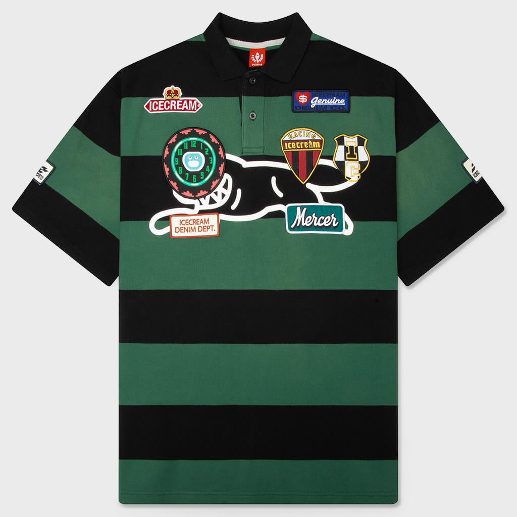 Tamarind S/S Polo - Black/Green