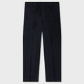 Gabardine Wool Trousers - Navy
