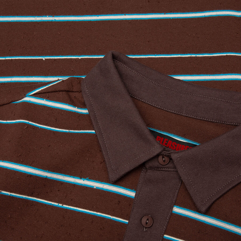 Teleport Boxy Polo - Brown