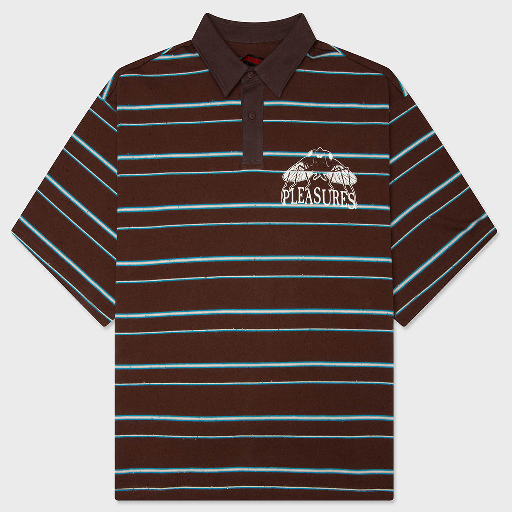 Teleport Boxy Polo - Brown