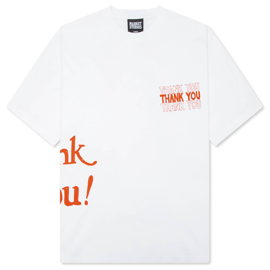 Thank You Plastic Bag T-Shirt - White