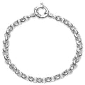 Thick Rolo Bracelet - 925 Sterling Silver
