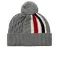 Aran Cable Hat - Light Grey