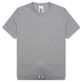 Center Back Stripe Pique Tee - Light Grey