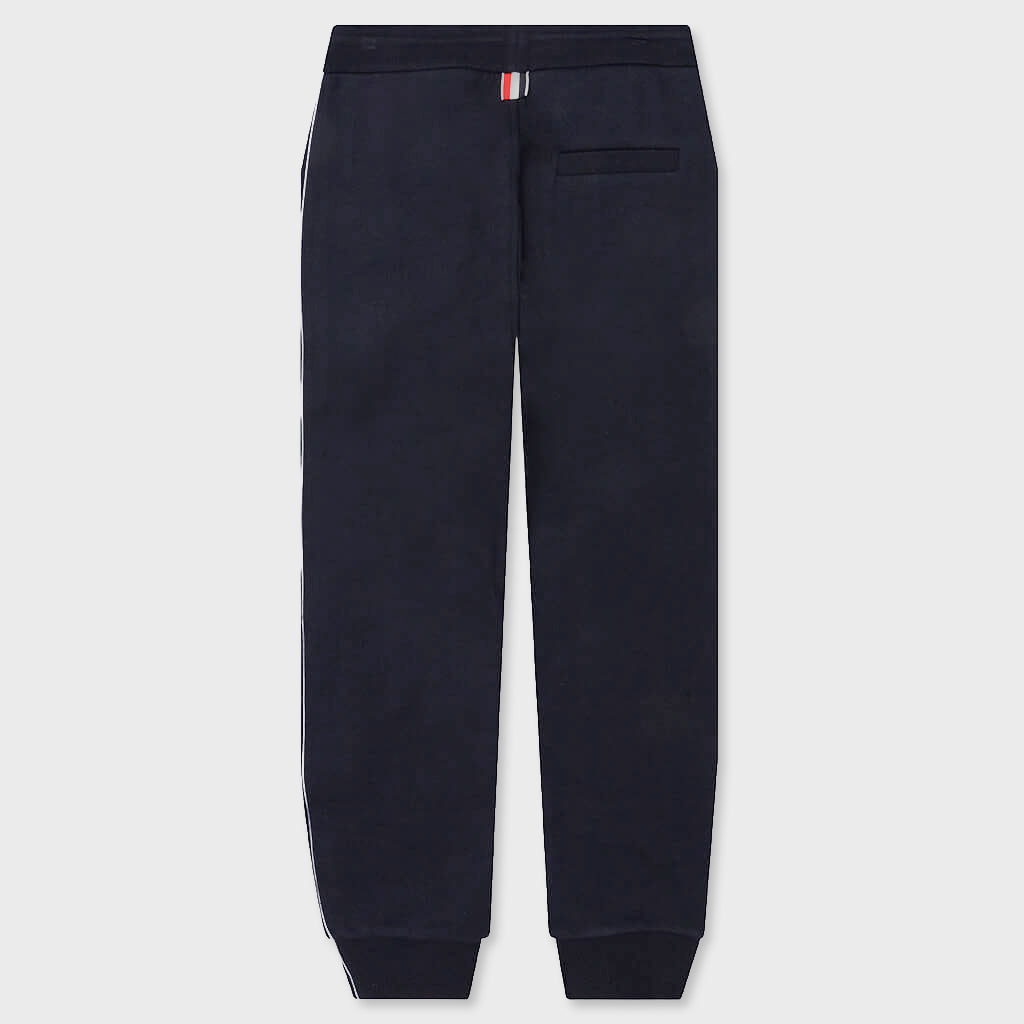 Classic Loopback RWB Side Stripe Sweatpants - Navy