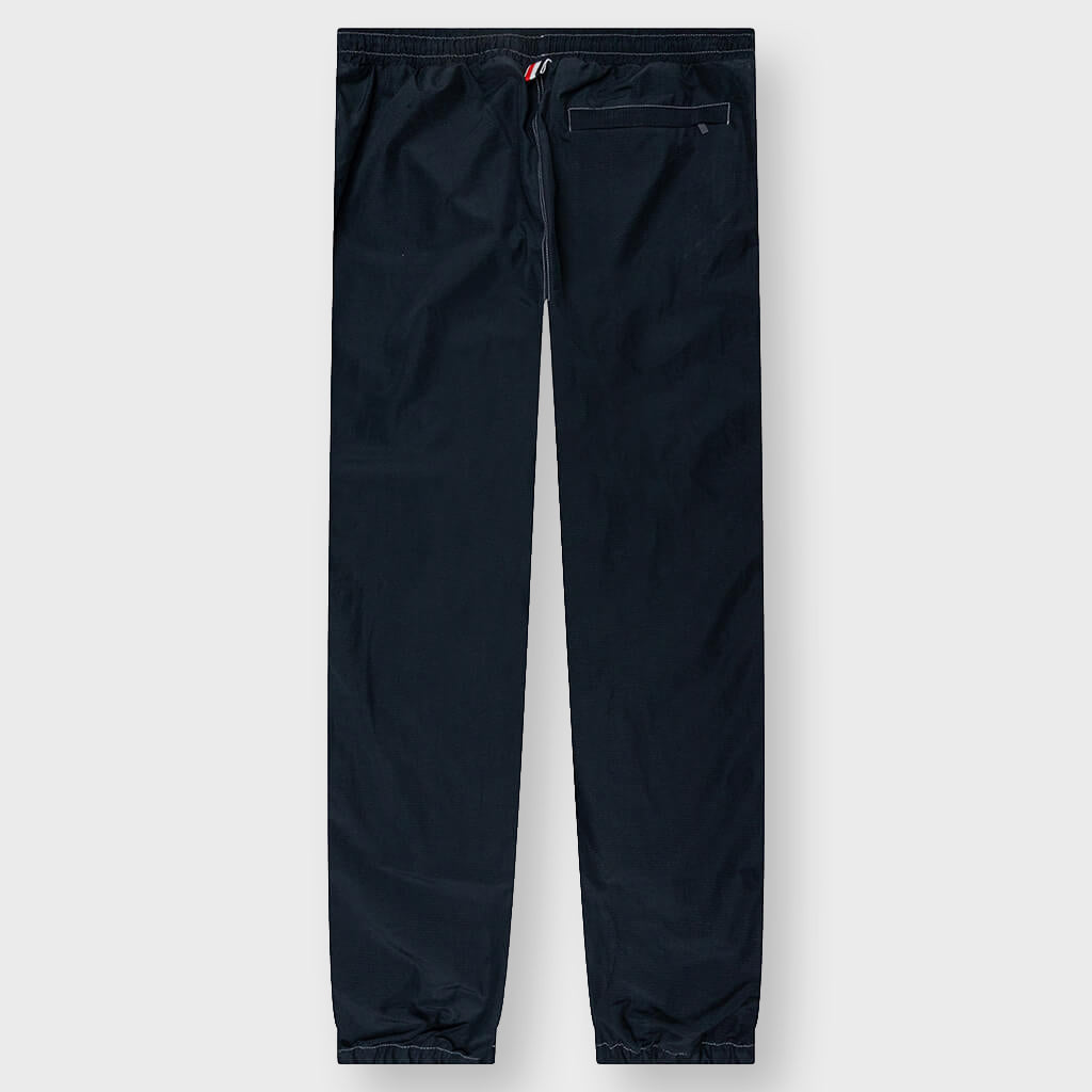 Contrast White Stitching Track Pants - Navy