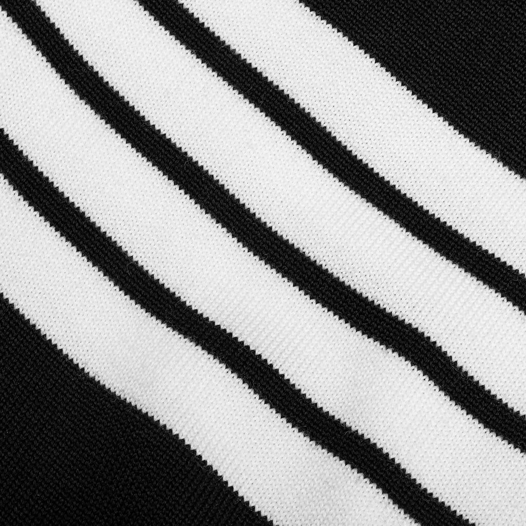 Elongated Fine Merino Wool Cardigan - Black