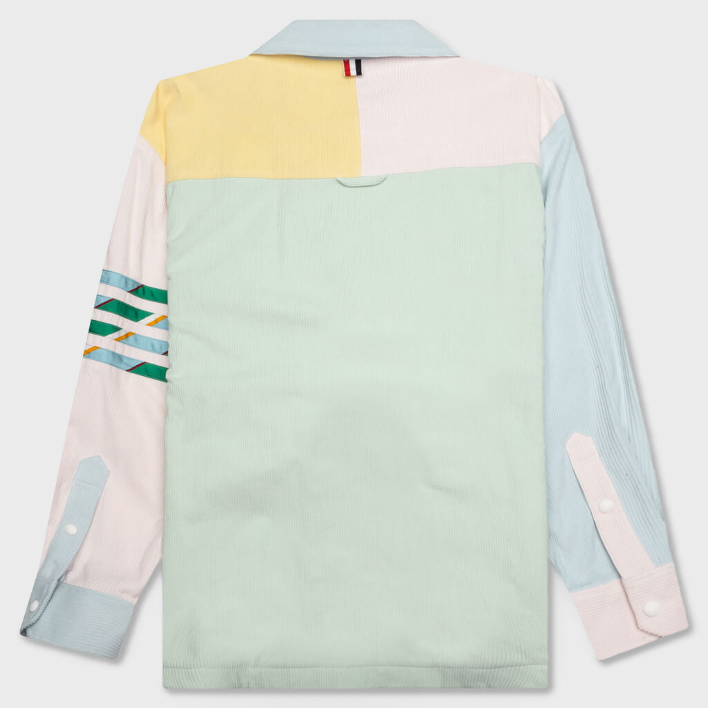 Funmix Corduroy 4Bar Shirt Jacket - Light Green