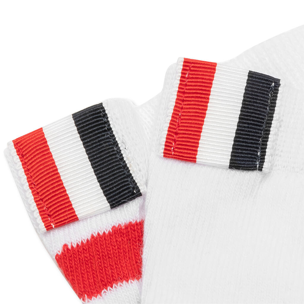 Lightweight 4 Bar Ankle Socks - Red/White/Blue