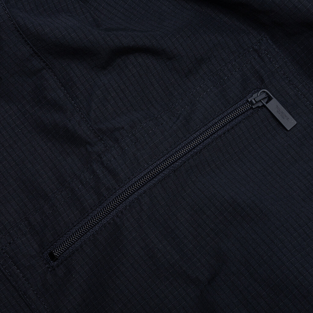 Ripstop Zip Pocket Mid Thigh Shorts - Navy
