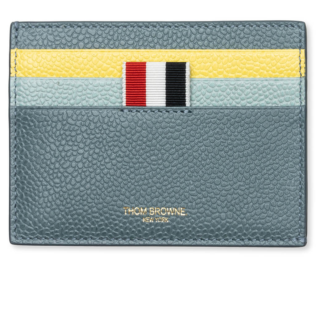 Single Card Holder w/ Note Compartment - Medium Blue