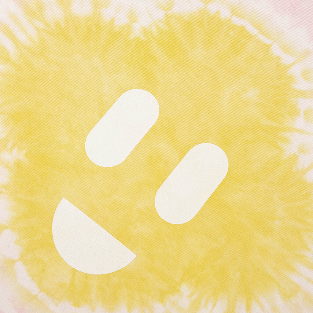 Tie Dye Smiley Oversized T-Shirt - Tie Dye Pink