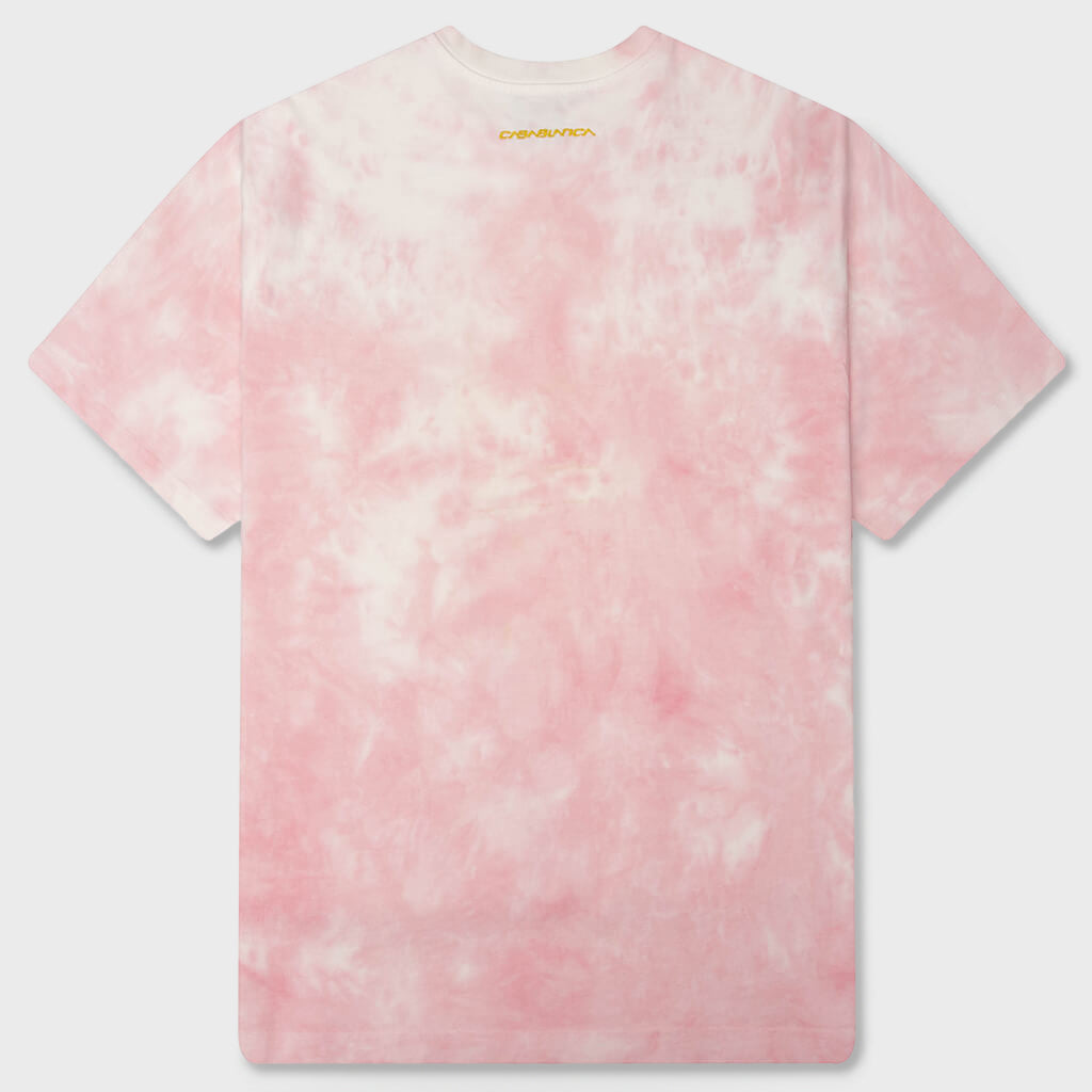 Tie Dye Smiley Oversized T-Shirt - Tie Dye Pink
