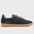 Town Nubuck and Leather Sneakers - Black