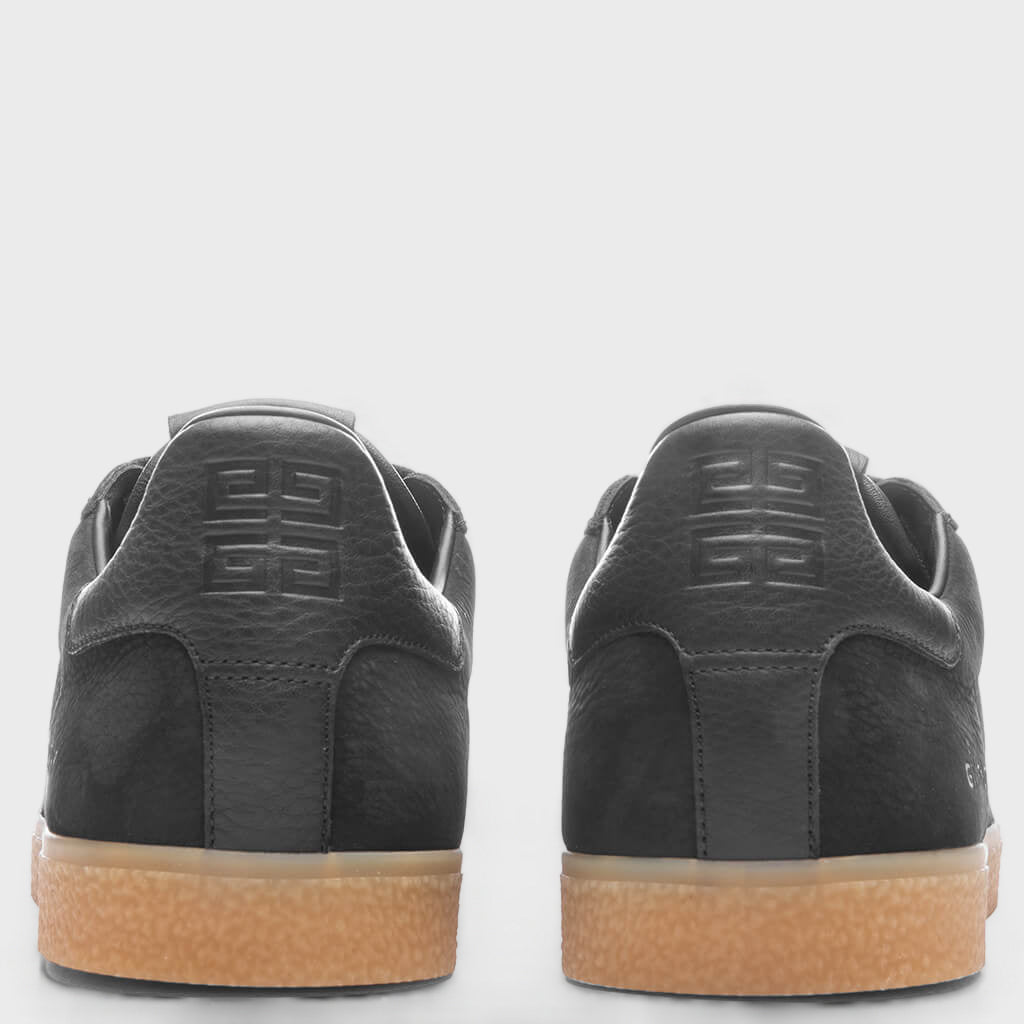 Town Nubuck and Leather Sneakers - Black