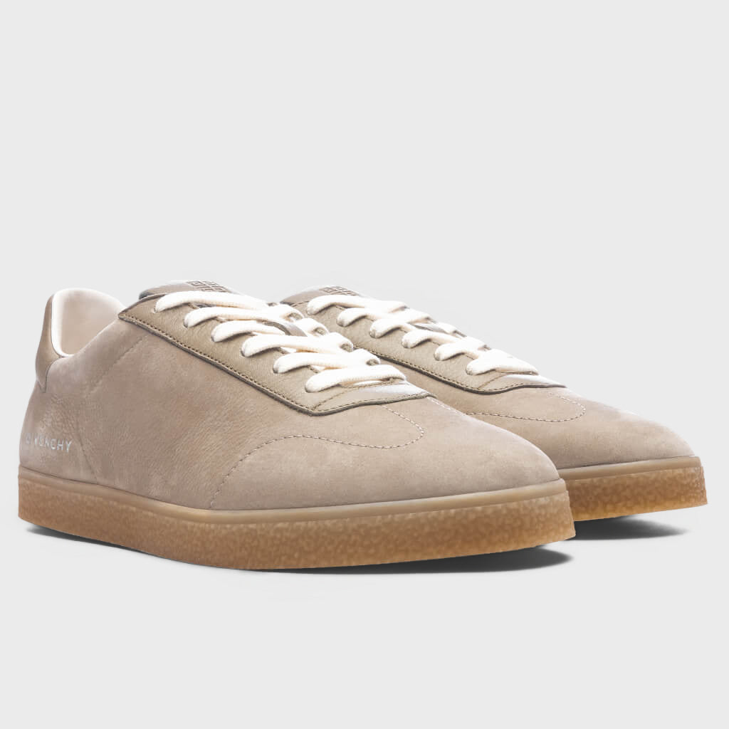 Town Nubuck and Leather Sneakers - Khaki
