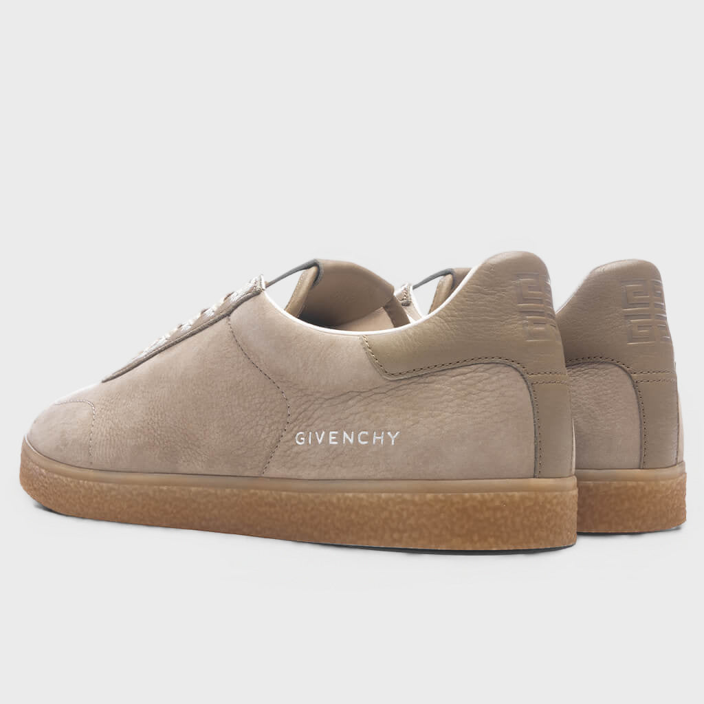Town Nubuck and Leather Sneakers - Khaki