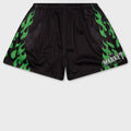 Toxic Flames Mesh Shorts - Black/Green