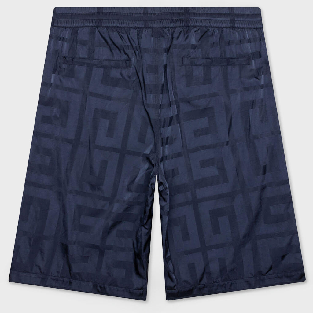 4G Shiny Bermuda Shorts - Navy