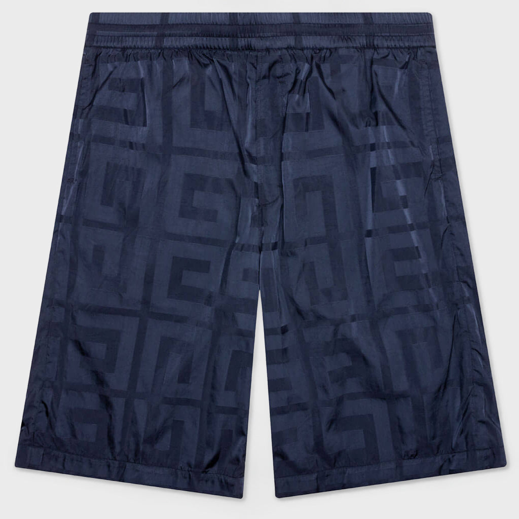 4G Shiny Bermuda Shorts - Navy