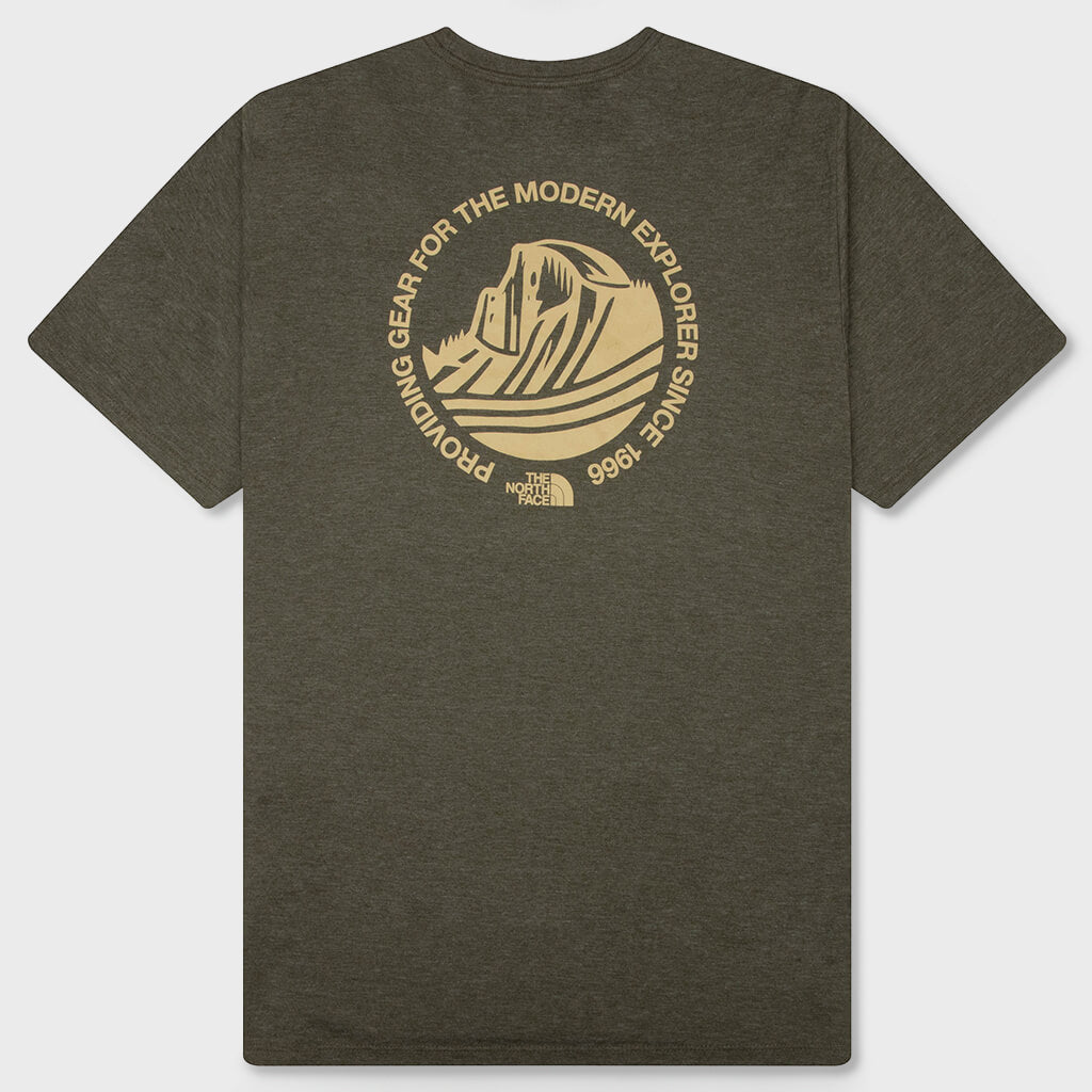 Tri-Blend Mountain Days S/S Tee - New Taupe/Green/White