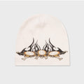 Tribal Skullz Beanie - White