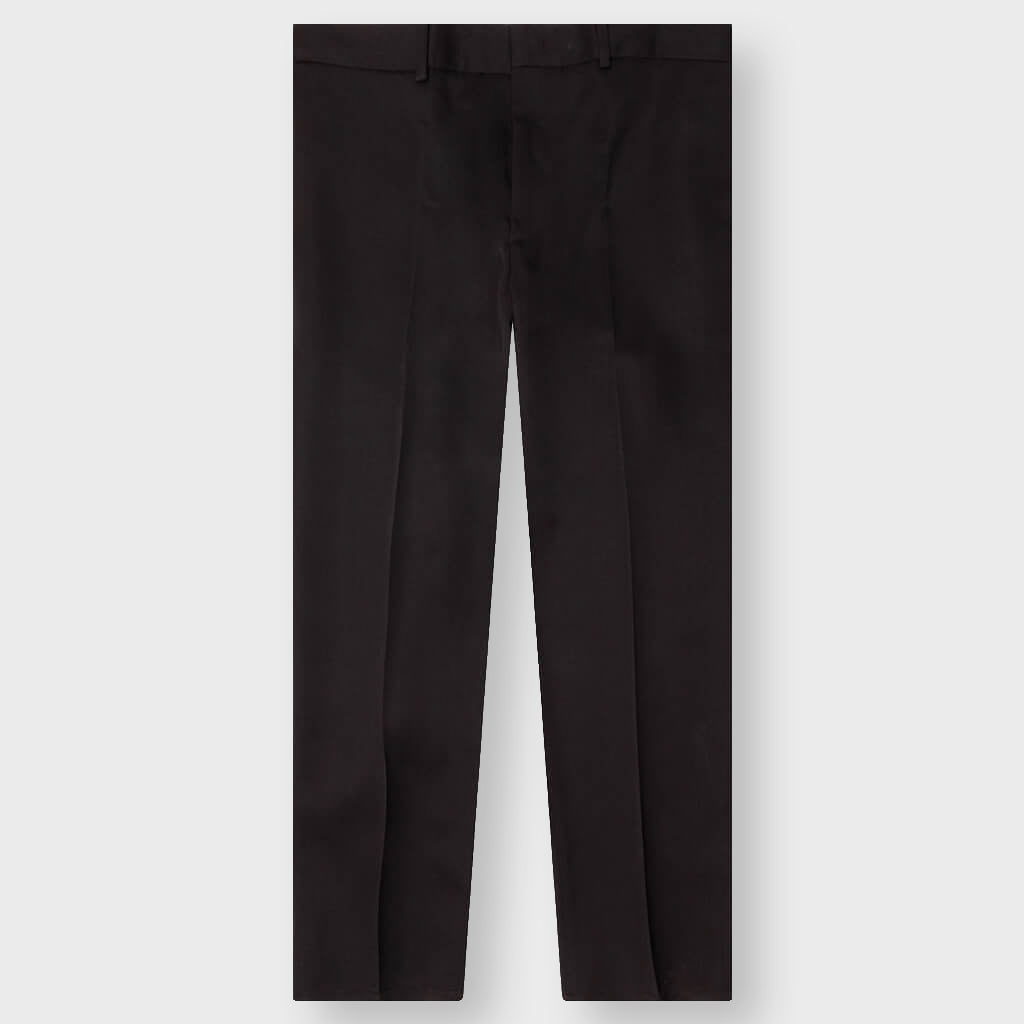 Straight Leg Gabardine Trouser D006 - Chocolate Brown