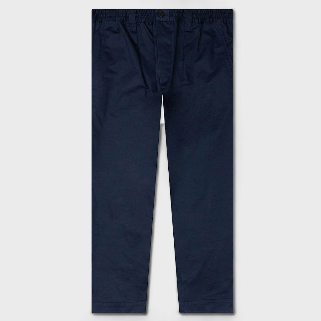 Cropped Drawstring Trousers - Ink