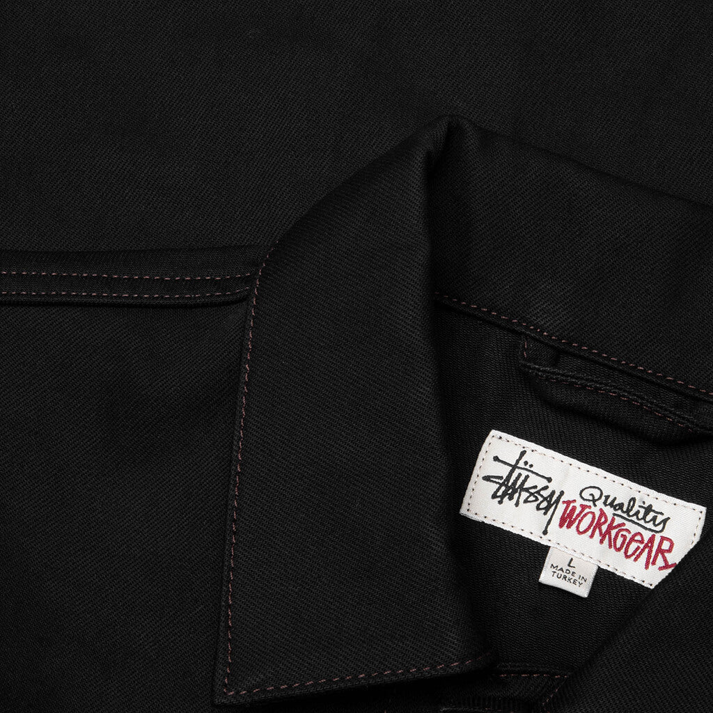 Trucker Denim Jacket - Raw Black Contrast Stitch