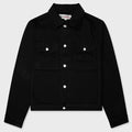 Trucker Denim Jacket - Raw Black Contrast Stitch