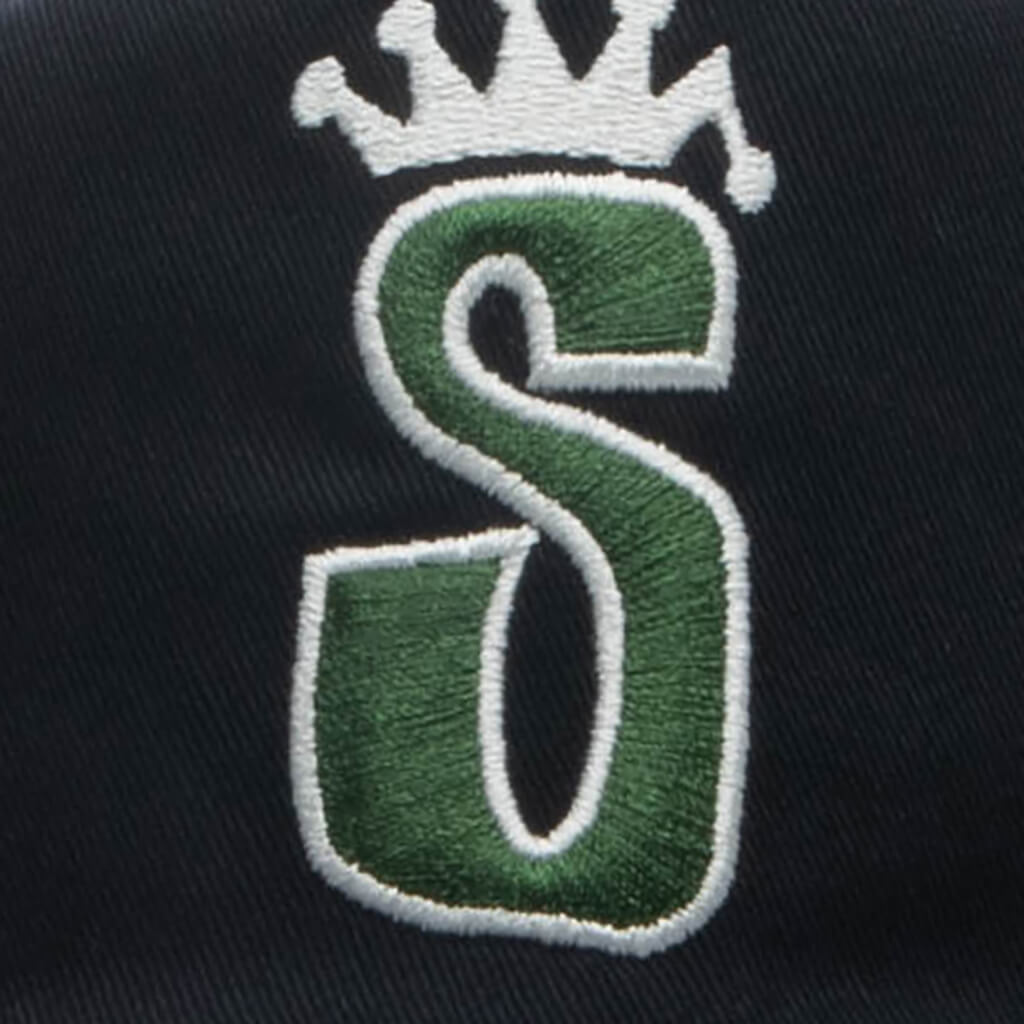 S Crown Trucker Cap - Black