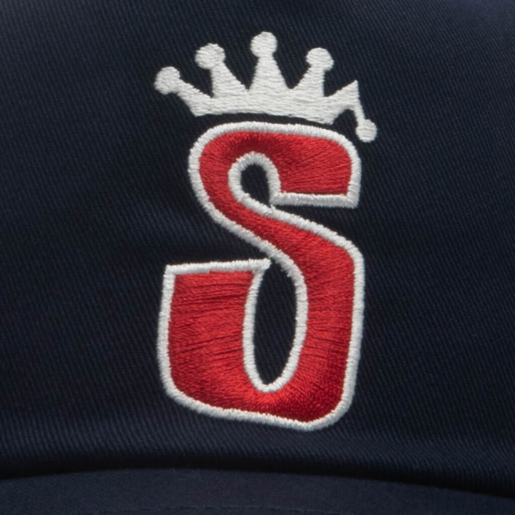 S Crown Trucker Cap - Navy