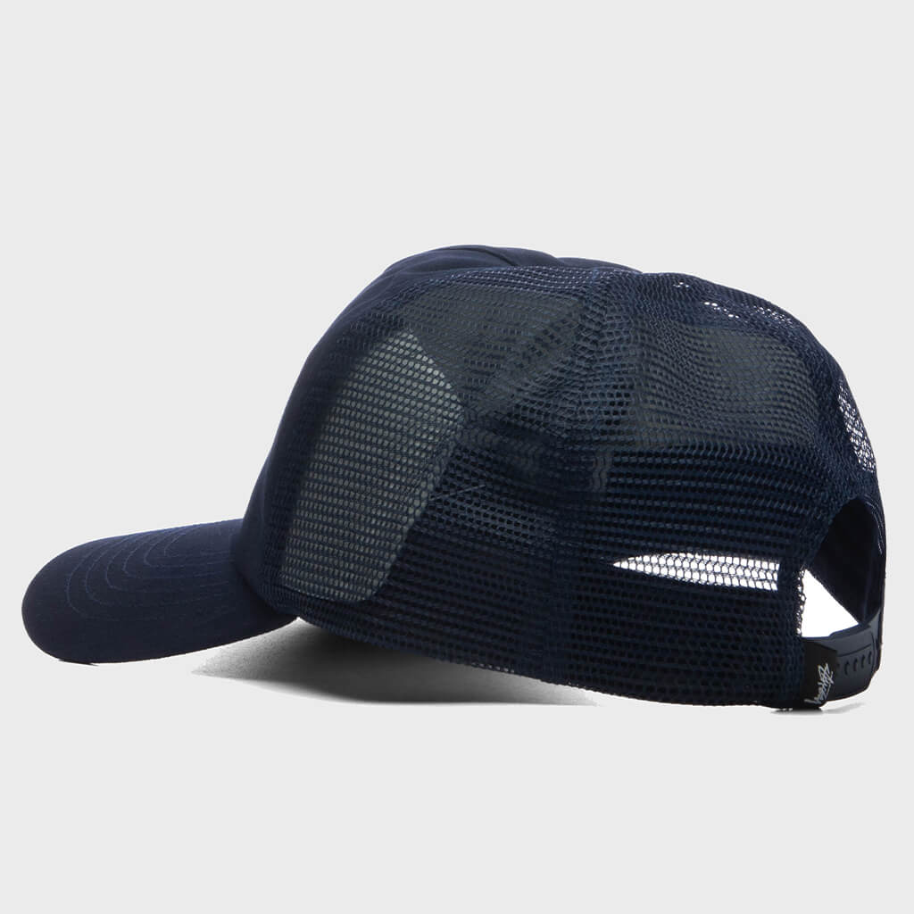 S Crown Trucker Cap - Navy