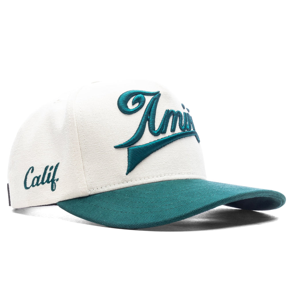 Two Tone Canvas Hat - Evergreen