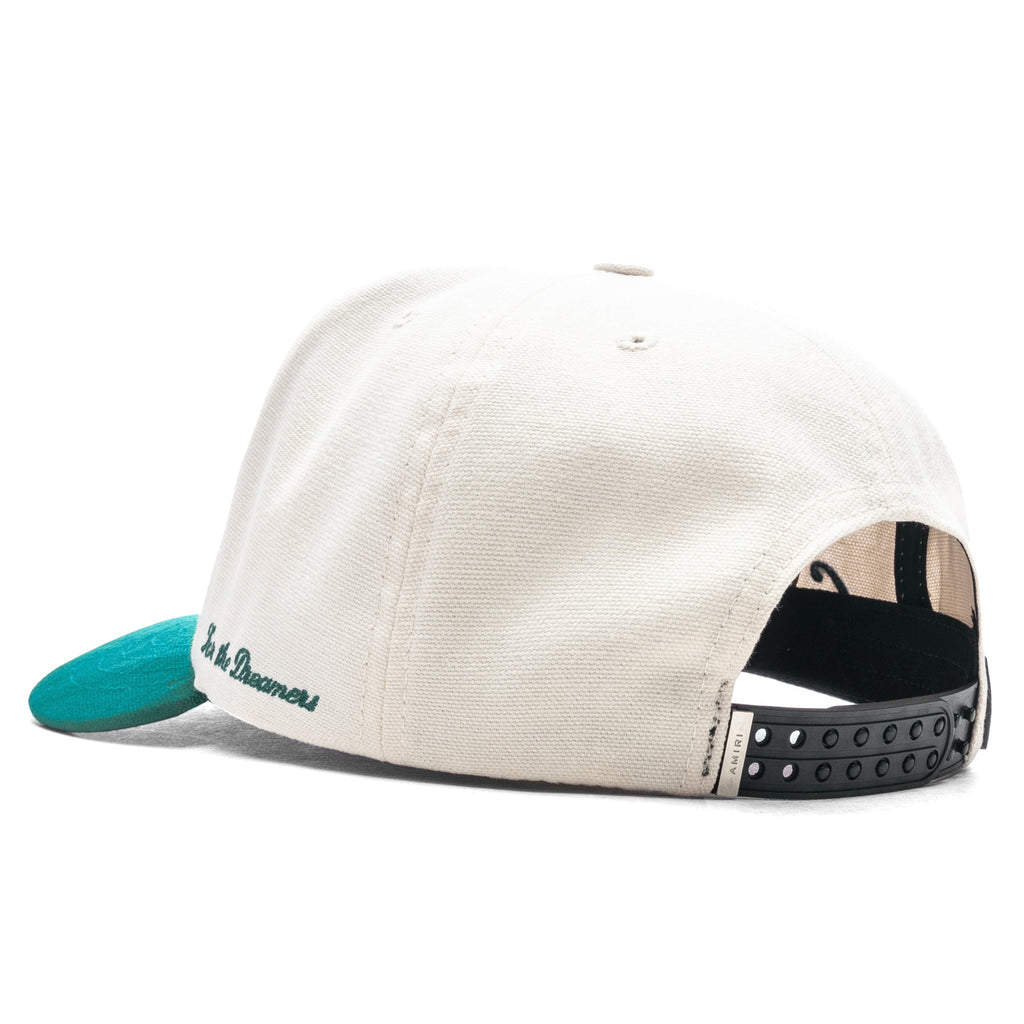 Two Tone Canvas Hat - Evergreen