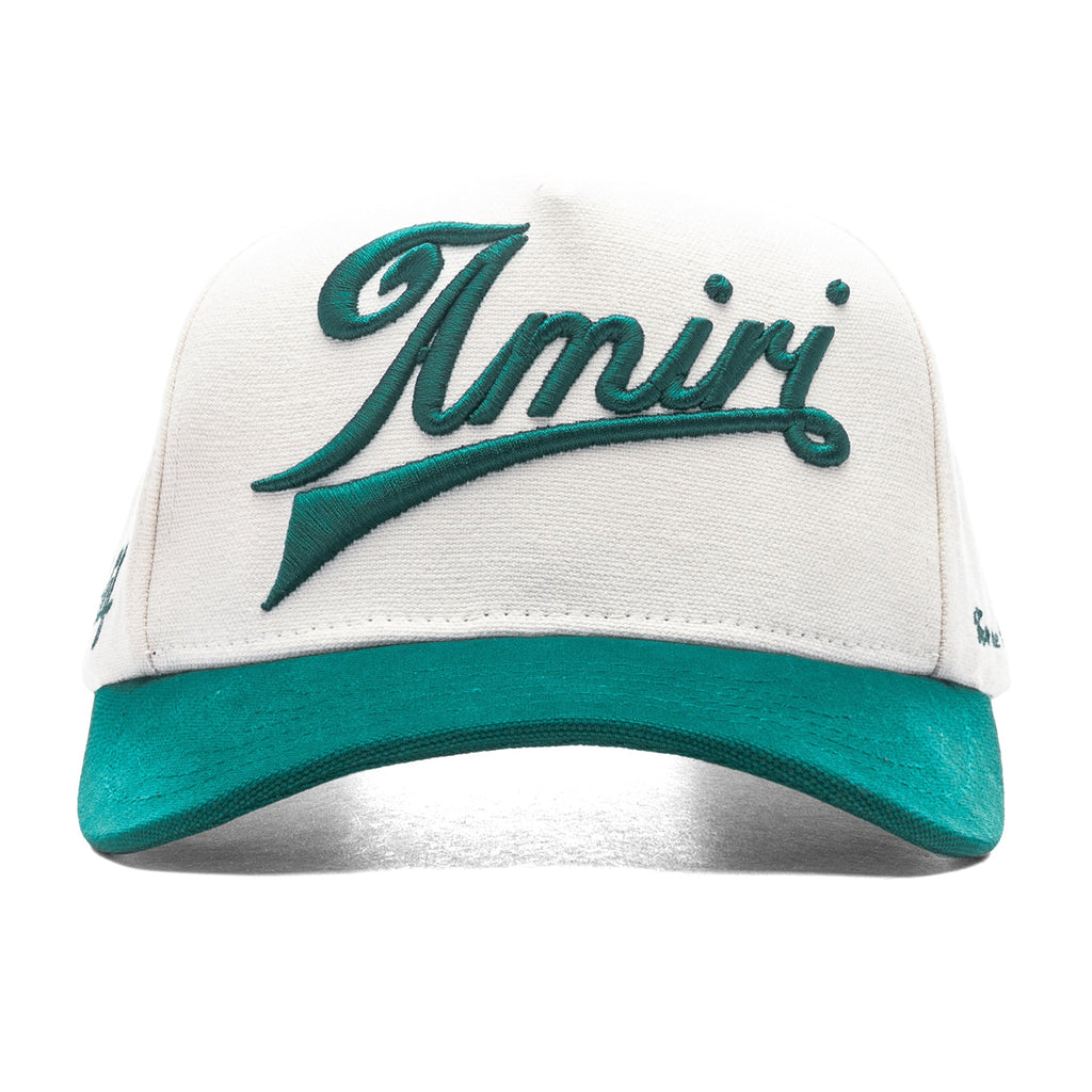 Two Tone Canvas Hat - Evergreen