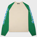 Two Tone Raglan Sweater - Natural