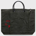 U Broke Me Waxed Canvas Tote Bag - Green