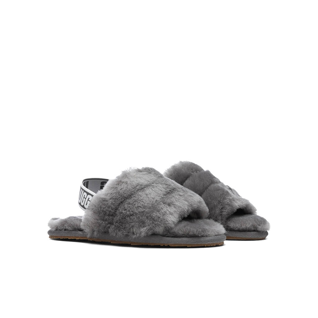 Toddlers Fluff Yeah Slide - Charcoal