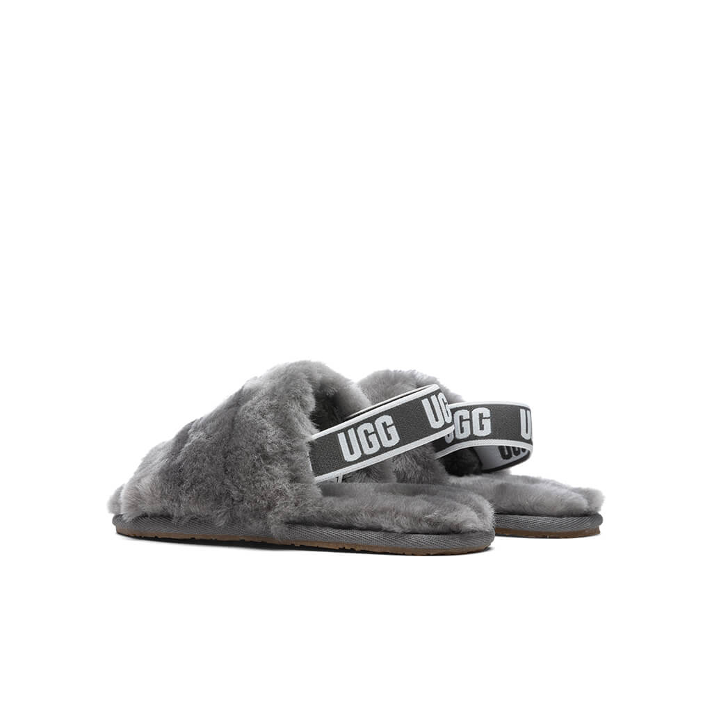 Toddlers Fluff Yeah Slide - Charcoal