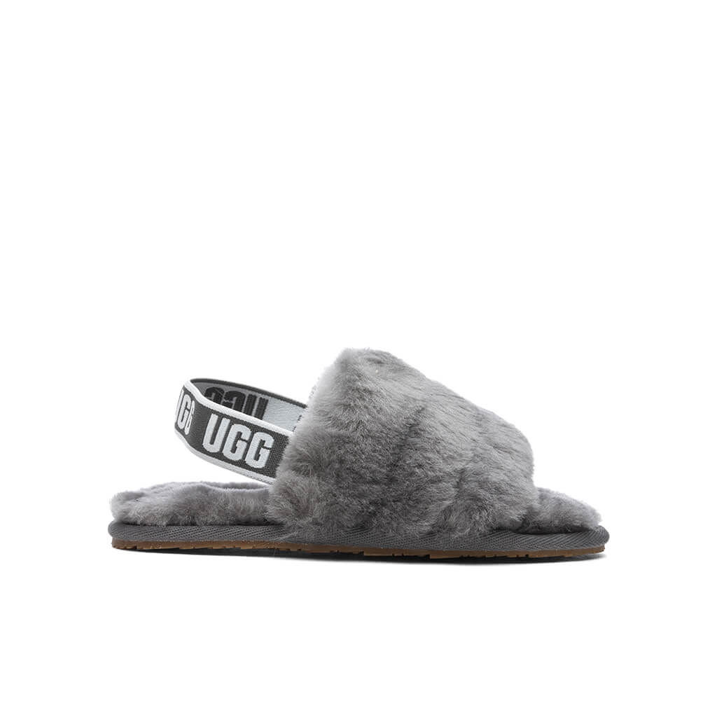Toddlers Fluff Yeah Slide - Charcoal