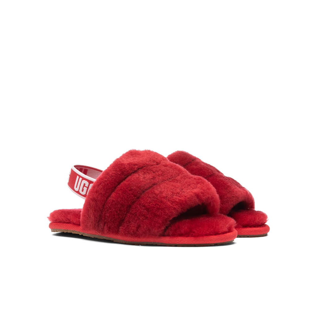 Toddlers Fluff Yeah Slide - Ribbon Red