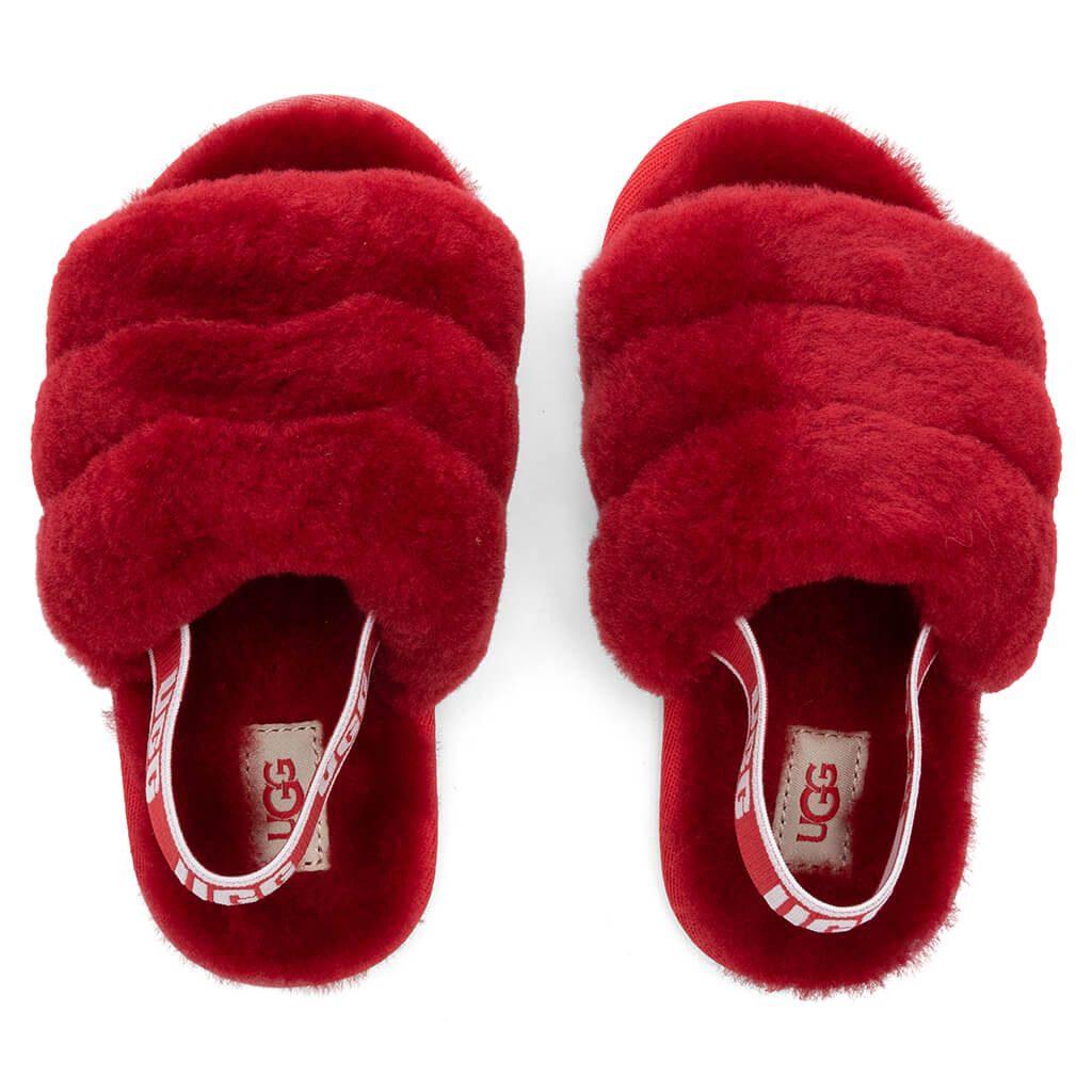 Toddlers Fluff Yeah Slide - Ribbon Red