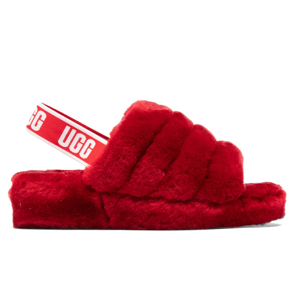Women's Fluff Yeah Slide - Ribbon Red