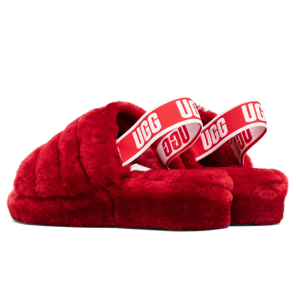 Women's Fluff Yeah Slide - Ribbon Red