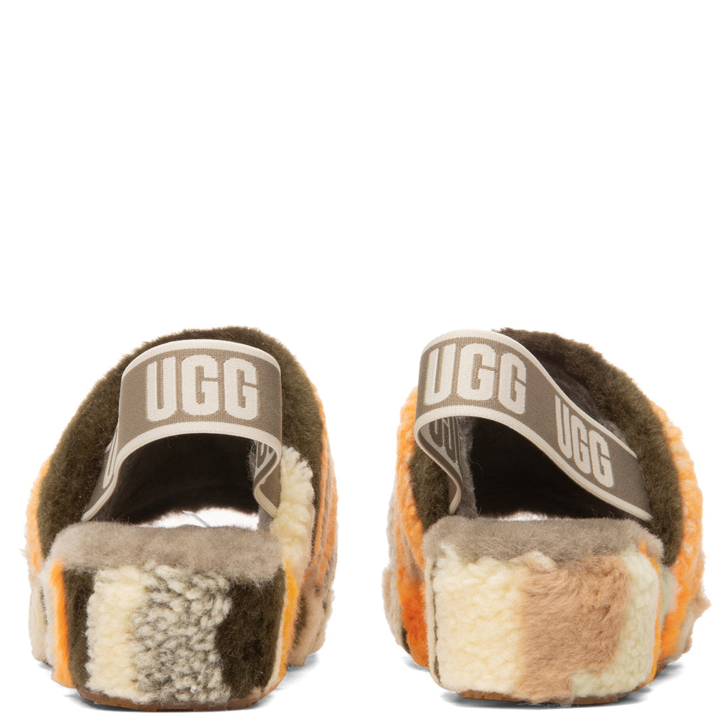 Women's Fluff Yeah Slide Cali Collage - Olive